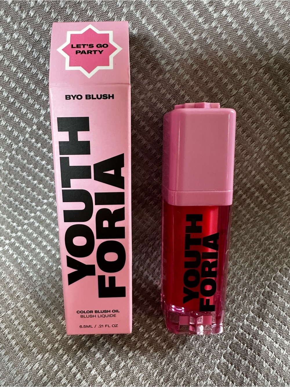BYO Blush Liquid Blush Oil — Youth Foria in shade Let’s Go Party